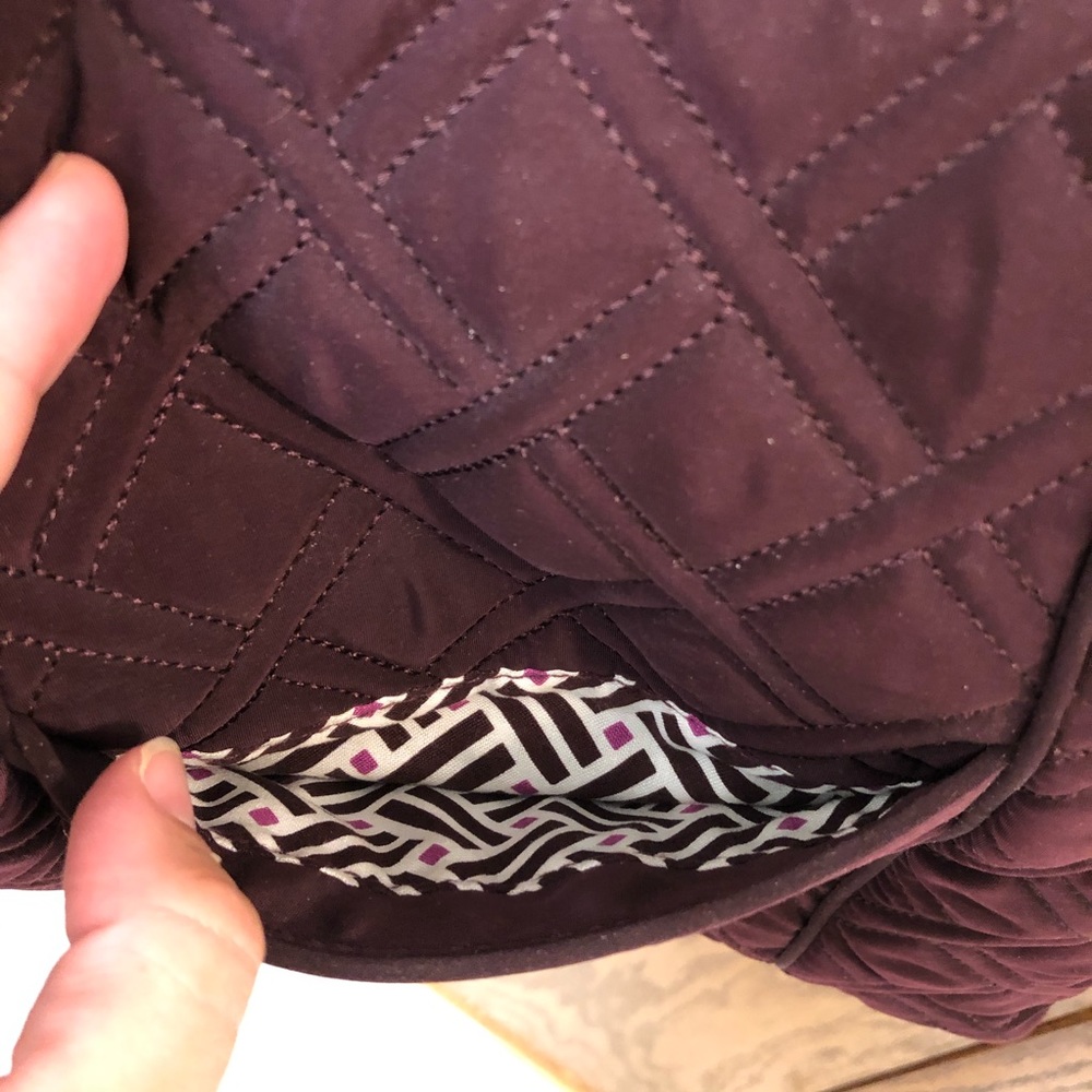Purple Quilted Vera Bradley Crossbody Bag - Picture 7 of 9
